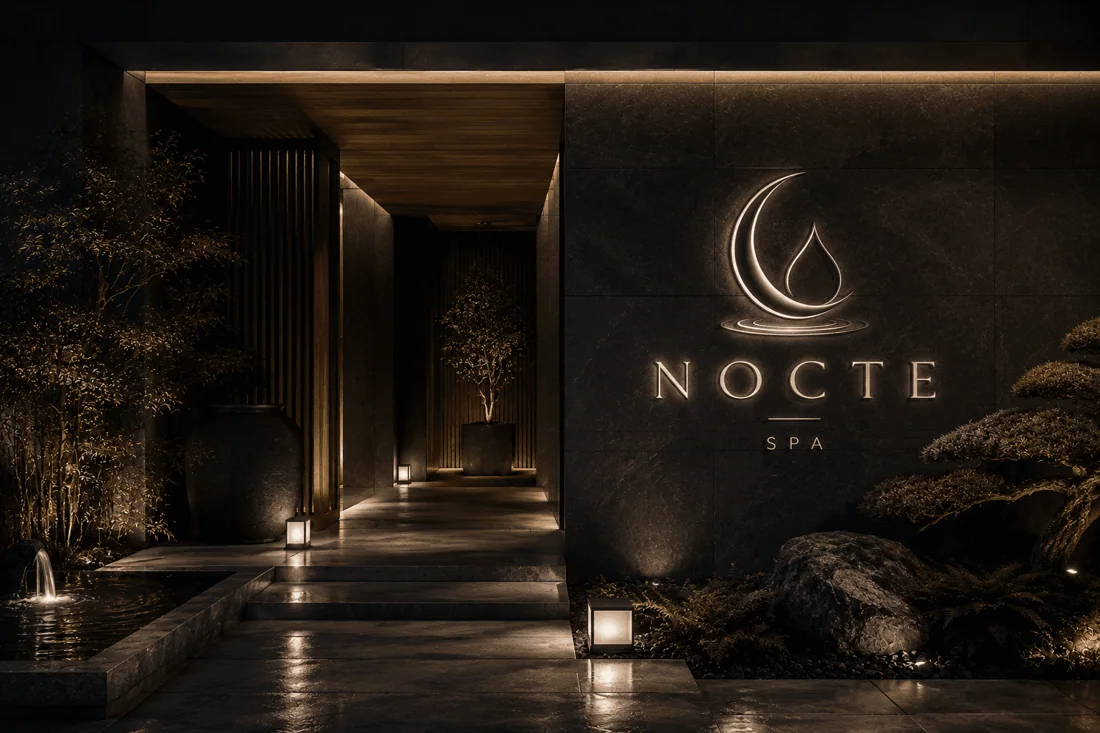 Logotipo de Nocte, spa